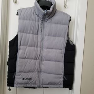 Columbia Puffer Vest Medium Grey Black